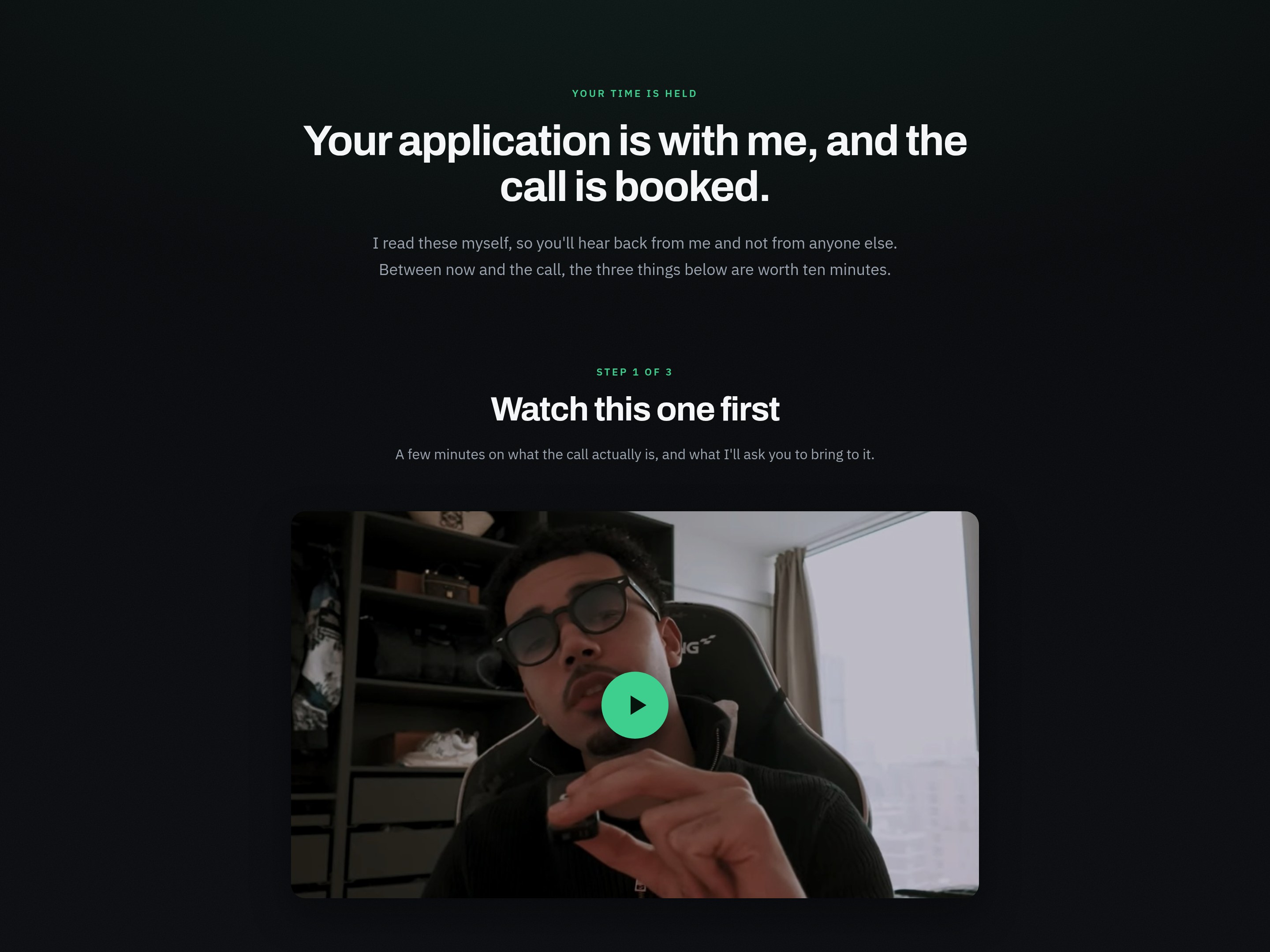 Thank-you page preview