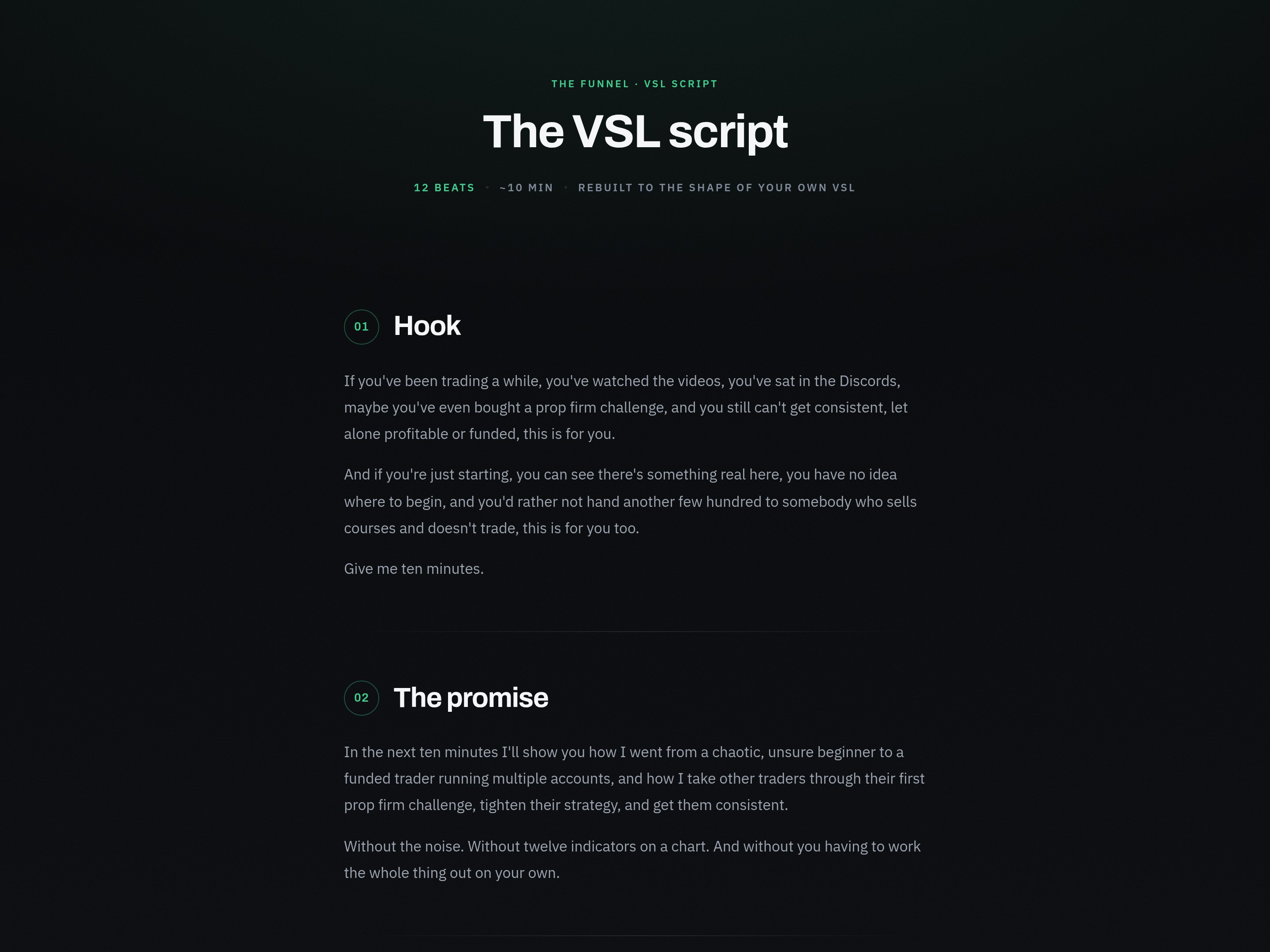 VSL script preview